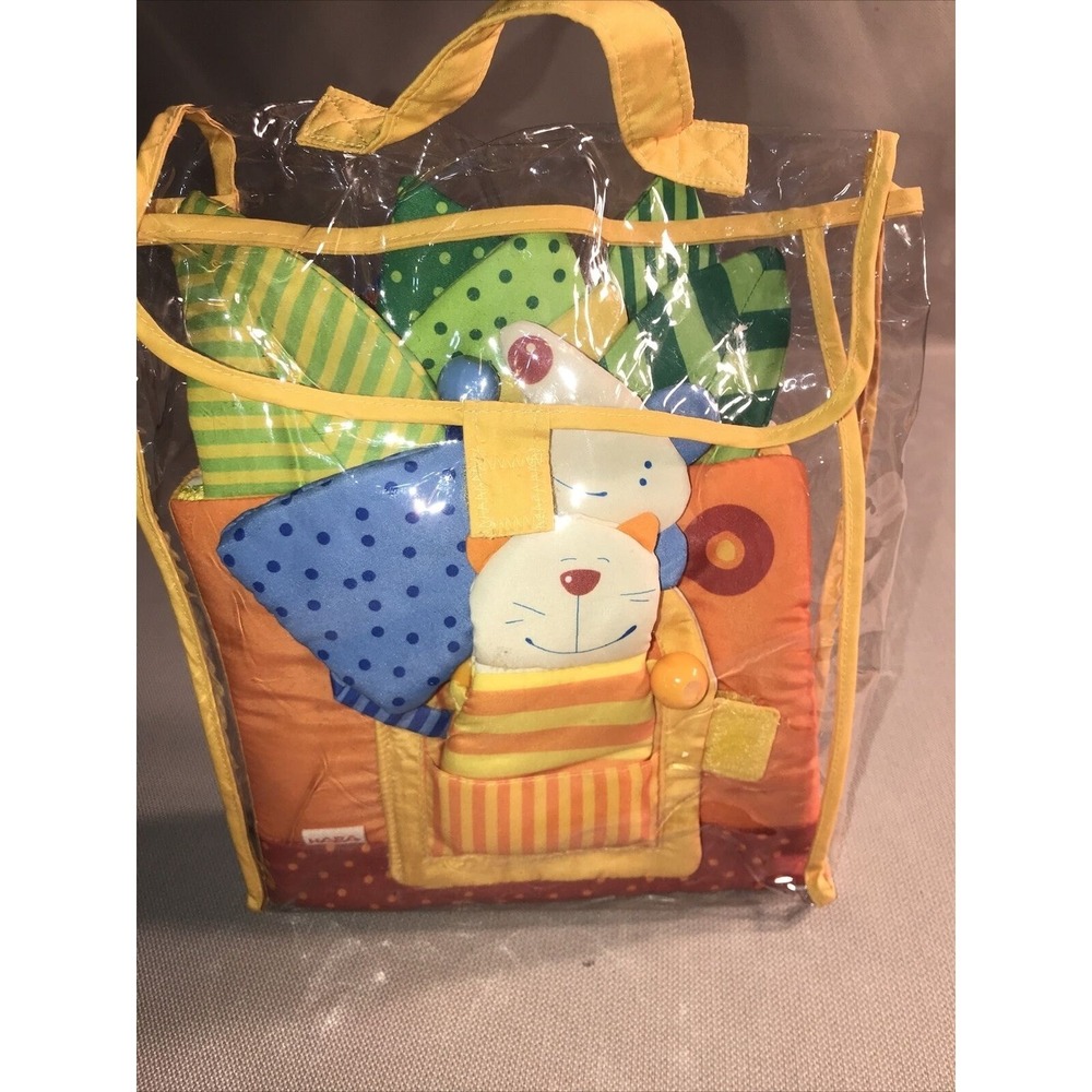 HABA Cloth Book Little Leaf House Cat Mouse Fabric Finger Puppet‎ Baby Book